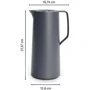 Термос Термокувшин Tefal Motiva 1 л темно-серый (N4170110): Дополнительно 16.74 x 12.6 x 27.37 см