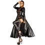 Платье Noir Handmade F128C Powerwetlook gown coat Вlack, L