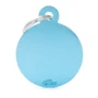 Адресник My Family Basic Aluminum Кружок большой голубой (8055960258345)