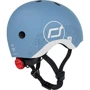 Шолом дитячий Scoot and Ride Світло-синій з ліхтариком 45-51см (SR-210225-STEEL): Колір голубой