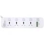 Сетевой фильтр LDNIO SC4408 White: Количество розеток, шт 4