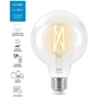 Умная лампочка WiZ, E27, 7W, 60W, 806Lm, G95, 2700-6500, Wi-Fi: Особенности Регулируемая цветовая температура, Голосовое управление, Филаментная