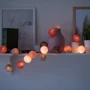 Гирлянда Cotton ball lights на 20 шаров 3,8м, Dirty Rose: Применение Для дома