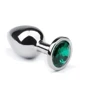 Анальная пробка Silver Emerald ( размер S )