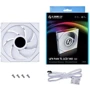 Кулер Lian Li Uni Fan TL LCD 140 White (G99.14TLLCD1W.00): Регулировка оборотов широтно-импульсная модуляция (PWM)