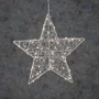 Звезда декоративная серебристая, диам 38 см, 60 led, Luca