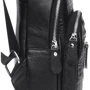 Чоловіча сумка-слінг Borsa Leather чорна (K1142-black): Фактура Тиснення, матова, Зерниста