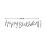 Украшение помещений Гирлянда 871072 Happy Birthday, серебро фото 1
