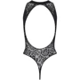Ажурное боди с вырезом Obsessive B129 black S/M/L
