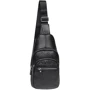 Чоловіча сумка-слінг Borsa Leather чорна (K1142-black)