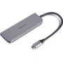 Адаптер REAL-EL Adapter USB-C to USB-C+3xUSB+HDMI Space Grey (EL123110002): Интерфейс подключения USB-C