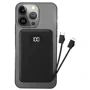 Внешний аккумулятор WIWU Power Bank 10000mAh Magnetic Wireless with Cable USB-C + Lightning Black (JC-15): Количество USB 1