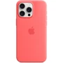 Чехол для iPhone Apple iPhone 15 Pro Max Silicone Case with MagSafe - Guava (MT1V3ZM/A): Материалы Силикон