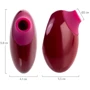 Вакуумный клиторальный стимулятор A-Toys Myrty, burgundy