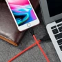 Кабель Hoco USB Cable to Lightning X21 Plus 2.4A 3m Black/Red фото 3