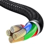 Кабель Baseus USB Cable to Lightning/microUSB/USB-C Halo Data 1.2m Black (CAMLT-HA01) фото 5
