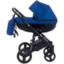 Коляска 2 в 1 Bair Crystal 100% кожа BC-27 темно-синий перламутр — черный (624448): Количество блоков 1