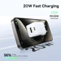 Зарядное устройство Baseus Wall Charger Palm USB-C+USB 20W with USB-C Cable White (P10111608213-01): Количество USB-портов 2