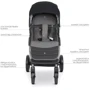 Прогулочная коляска El Camino Dynamic ME 1053 (onyx) фото 11