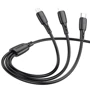 Кабель Borofone USB Cable to Micro USB/Lightning/Type-C 1m Black (BX71): Тип USB Cable - microUSB
