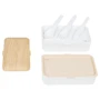 Емкость для хранения Ernesto 2x500 ml 10 pcs white: Высота, см 10.5