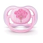Пустышка для девочки Philips AVENT Ultra Air с декором, 0-6 мес, 2 шт (SCF343/20): Вид пустышки классическая
