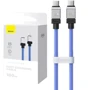 Кабель Baseus Cable USB-C to USB-C CoolPlay Series Fast Charging 100W 2m Blue (CAKW000303) фото 6