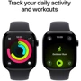 Apple Watch Series 11 GPS 42mm Jet Black Aluminium Case with Black Sport Band - M/L (MEQU4)