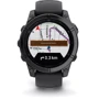 Смарт-часы Garmin Fenix E 47mm Slate Grey Steel with Black Silicone Band (010-03025-01): Дисплей 1.3" AMOLED (416x416) / Corning Gorilla Glass