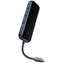 Адаптер Baseus Adapter AcmeJoy USB-C to 3xUSB3.0+2xUSB2.0+SD+HDMI Dark Gray (WKJZ010413): Інтерфейс підключення USB-C