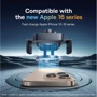 Держатель Baseus Car Holder Air Vent Wisdom Pro Wireless Charger 15W Black (C40381501123-00) for Apple iPhone 16 I 15 I 14 I 13 I 12 series фото 6