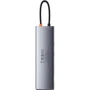 Адаптер Baseus Adapter USB-C to 3xUSB3.0+2xHDMI+USB-C+TF+SD+VGA+3.5mm+RJ45 Gray (CAHUB-CT0G) фото 4