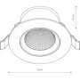 Точечный светильник Nowodvorski 10556 Egina LED: Количество ламп, шт 1