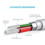Кабель ANKER USB Cable to Lightning Powerline V3 1.8m White (A8112H21) фото 3