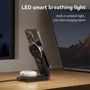 Зарядное устройство Hoco Wireless Charger CQ3 Noble Folding 3in1 Magnetic Black фото 8