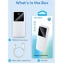 Внешний аккумулятор Vention Power Bank 10000mAh LED Display 22.5W White (FHKW0)