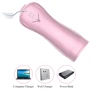 Мастурбатор с вибростимуляцией FOXSHOW Vibrating and Flashing Masturbation Cup Pink USB 7+7 Function, BS6300022