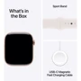 Apple Watch Series 10 42mm GPS + Cellular Rose Gold Aluminium Case with Light Blush Sport Band - S/M (MWX93)
