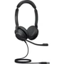 Наушники Jabra Evolve 2 30 SE USB-A MS Stereo (23189-999-979): Тип конструкции накладные