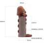 Насадка - презерватив LYBAILE Brave Man, коричневая (BI-016012)