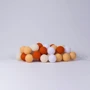 Гирлянда Cotton ball lights на 10 шаров 2,7м, Orange: Количество ламп 10