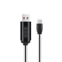 Кабель Hoco USB Cable to microUSB with LED Displayed Timing U29 2A 1.2m White