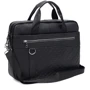 Мужская конференц-сумка Borsa Leather черная (K11117-black)