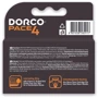 Dorco Pace4 Змінні картриджі для гоління чоловічі 4 шт.: Вид Сменные кассеты