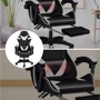 Кресло геймерское PLAYER с подставкой для ног White/Black (100009) фото 8