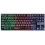 Клавиатура REAL-EL Gaming 8710 TKL Backlit черный: Дополнительно бесшумная, подсветка клавиш