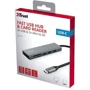 Адаптер Trust Adapter Halyx USB-C to 3xUSB3.2+SD/TF Grey (24191_TRUST)