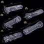 Набор рельефных насадок NDS 3005 Clear (5 штук) (23300)