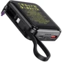 Внешний аккумулятор Hoco Power Bank 10000mAh Q23 Blade with Cable PD 20W/22.5W Black: Количество USB 2