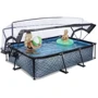 Басейн EXIT Toys з куполом 300х200х65 см у кольорі "камінь" фото 6